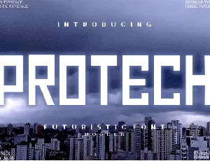 Protech font