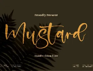 Mustard font