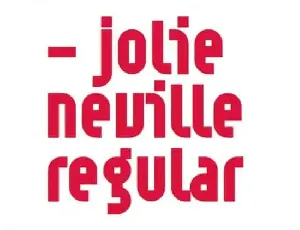 Jolie Neville Display font