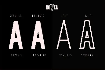 Boven Typeface font