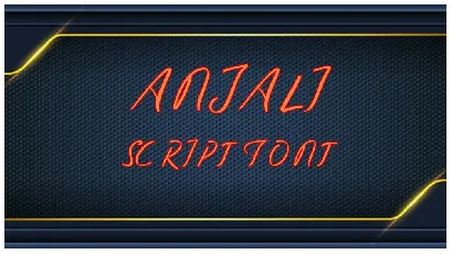 Anjali font