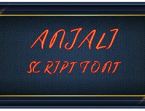 Anjali font