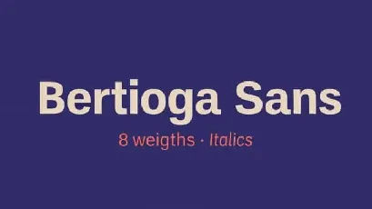 Bertioga Sans Serif Family font