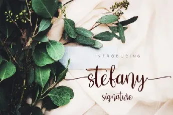 Stefany Calligraphy font