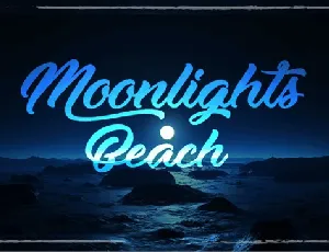 Moonlights on the Beach font