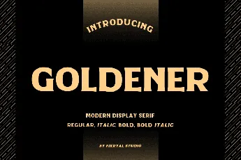 Goldener font