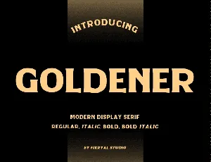 Goldener font