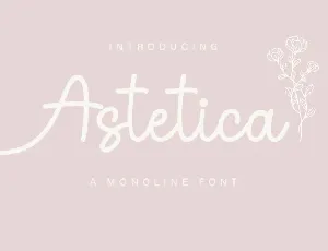 Astetica font