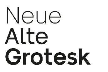 Neue Alte Grotesk Family font