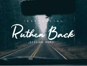 Ruthen Back Stylish Free font