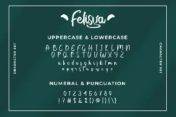 Felisya Demo font