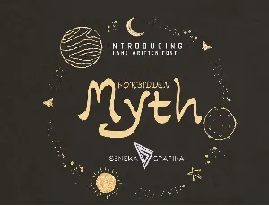 Forbidden Myth font