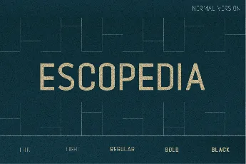 Escopedia font