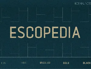 Escopedia font