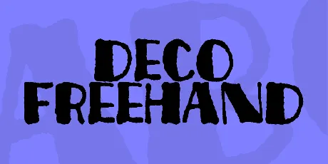 Deco Freehand font