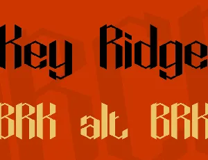 Key Ridge font