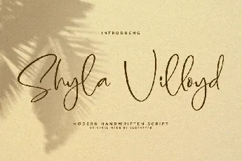 Shyla Villoyd font