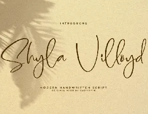 Shyla Villoyd font