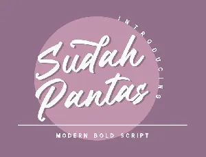 Sudah Pantas font