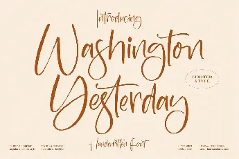 Washington Yesterday font