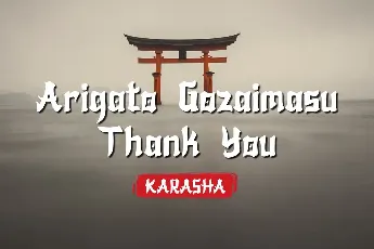 Karasha Display font