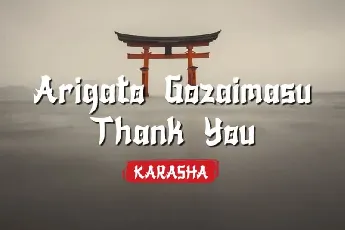 Karasha Display font