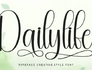 Dailylife Script font