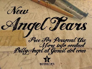 Angel Tears font