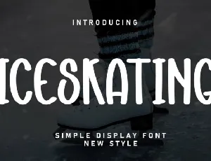 Iceskating Display font