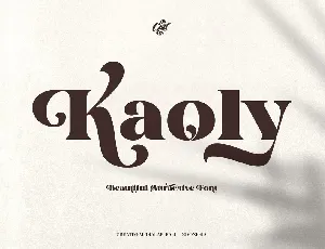 Kaoly font