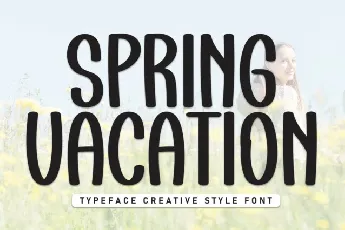 Spring Vacation Display font