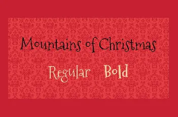 Mountains of Christmas font