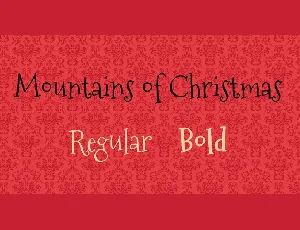 Mountains of Christmas font