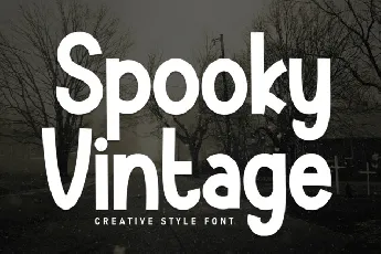 Spooky Vintage Display font