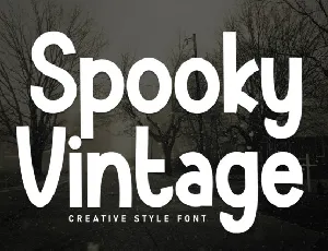 Spooky Vintage Display font