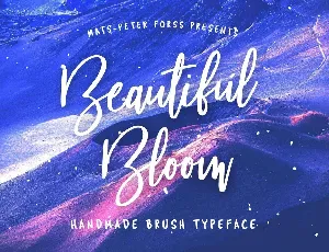 Beautiful Bloom font