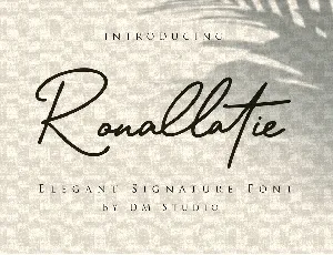 Ronalltie font