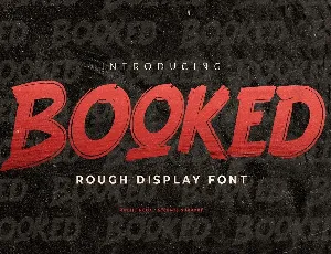 Booked font