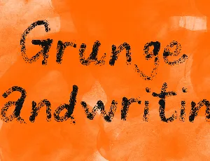 Grunge Handwriting font