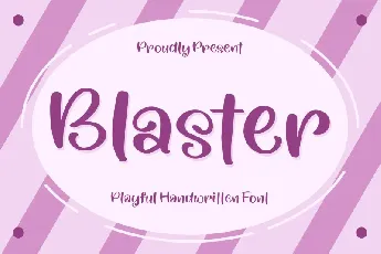 Blaster â€“ Playful Handwritten font