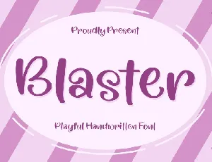 Blaster â€“ Playful Handwritten font