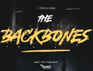 Backbones Brush font