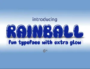 Rainball font