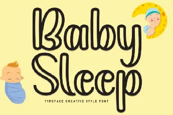 Baby Sleep Display font