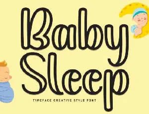 Baby Sleep Display font