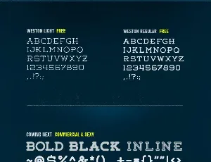 Weston Free font