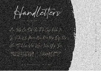 Handletters font