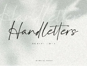 Handletters font