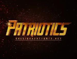 Patriotics Demo font