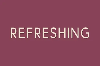 Refreshing font